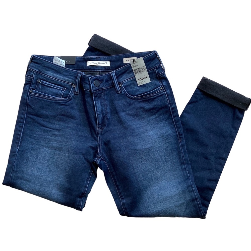 Mavi Jeans ADA Sexy Boyfriend Dark Wash Size 27 New - Picture 3 of 7